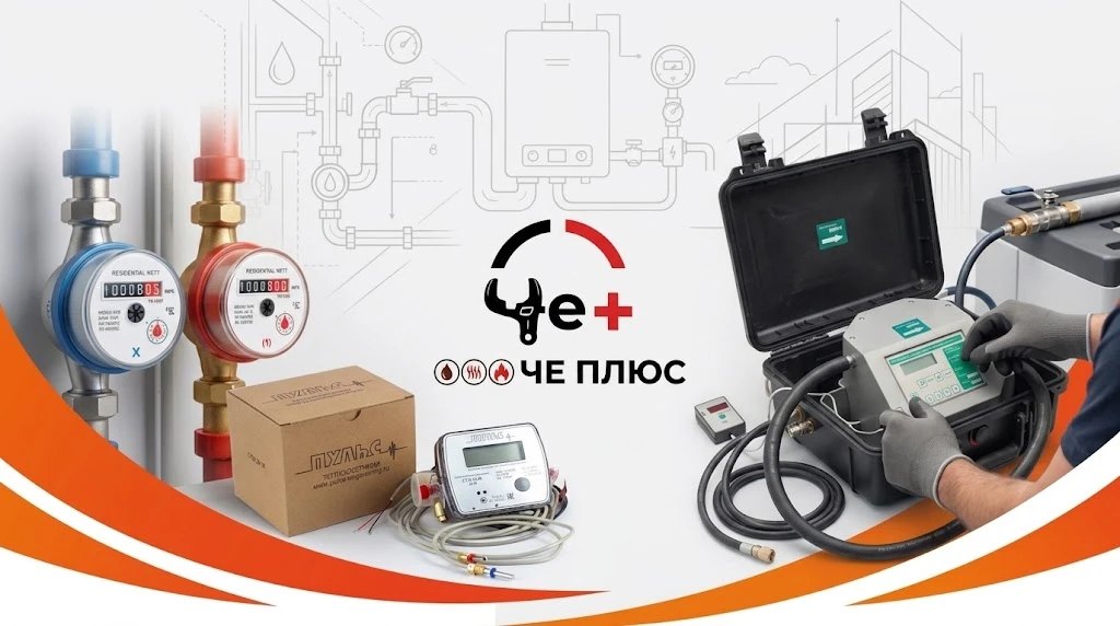 ЧЕ ПЛЮС: поверка счётчиков воды, газа и тепла